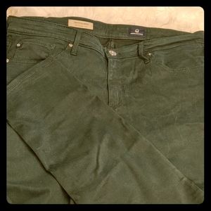 AG Hunter Green Stevie Ankle Jeans Size 30R